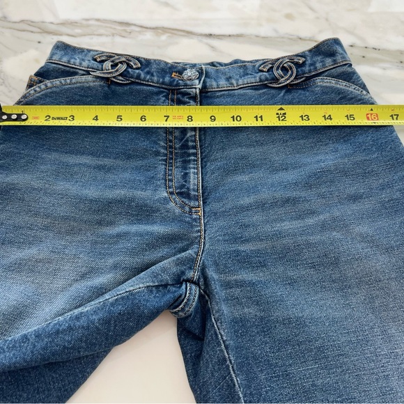 CHANEL 24S RUNWAY CC BLUE JEANS SIZE FR 36 / US 4 NWTS! - Picture 11 of 17